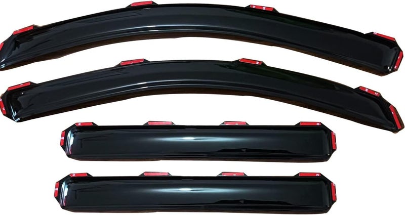 TONOYTIM in-Channel Window Visors Rain Guards for Chevrolet Tahoe & GMC Yukon & Cadillac Escalade 2015-2020,Side Wind Deflectors Vent Guard Shade Sun Rain Snow Smoke 194531,Car Accessories 4-Pieces Set - Image 5